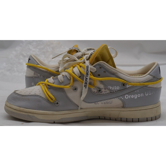 Size 10 - Nike Dunk Low x Off-White Lot 29 of 50 Sail/Neutral Gray - DM1602-103 main image 14